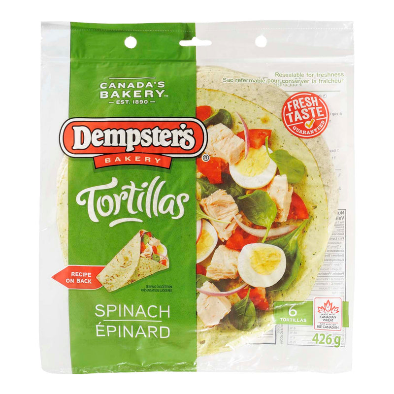 Dempsters Tortillas Spinach [6pk]