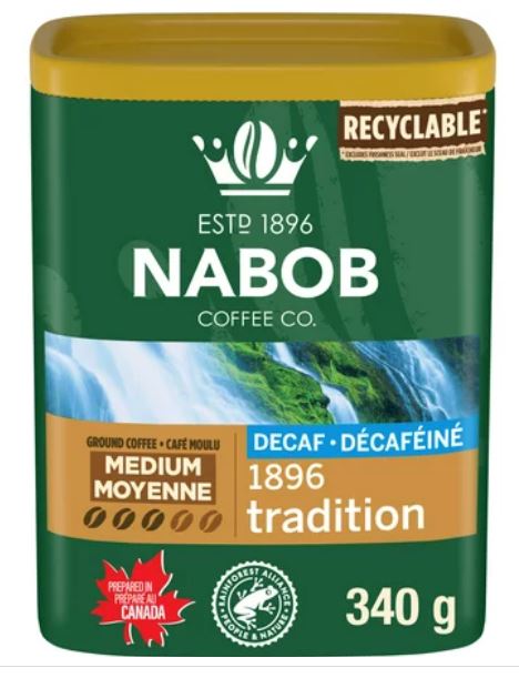 Nabob Coffee 1896 Tradition Decaf 340g