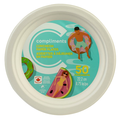 Compliments Luncheon Paper Plates, 1 ct [50pk]