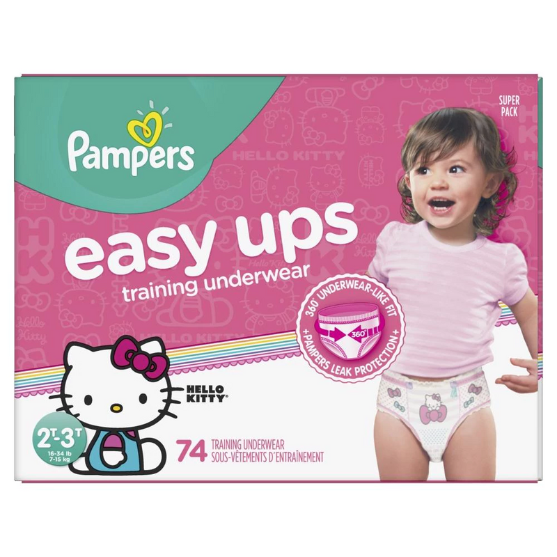 Pampers EasyUp 2-3T Girl [74pk]