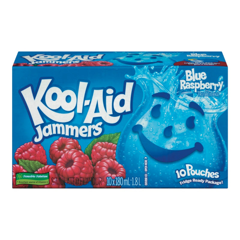 Kool-Aid Jammers Beverage Raspberry [10pk]