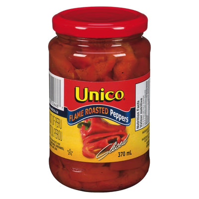 Unico Sliced Red Peppers [370ml]