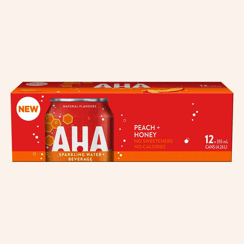AHA Sparkling Peach Honey [12pk]