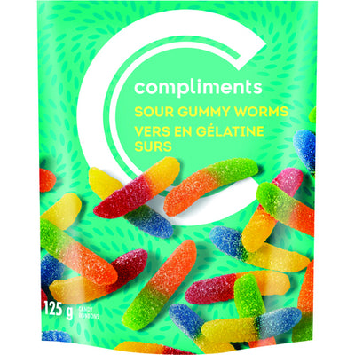 ComplimentsSourGummyWorms [125g]