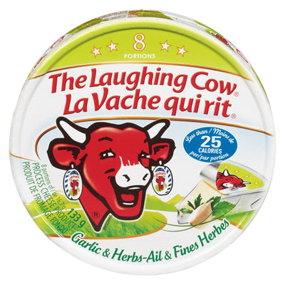Laughing Cow Cheese Garlic & Herb [133g]