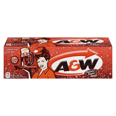 A&W Root Beer Fridge Mate 12pk [355ml]