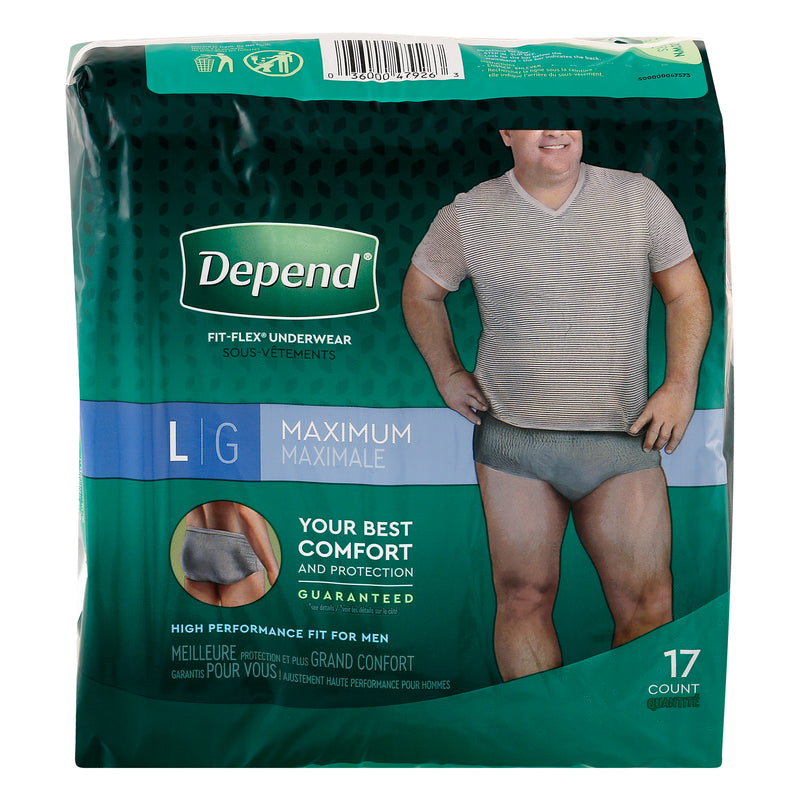 Depends Mens Large [17pk]