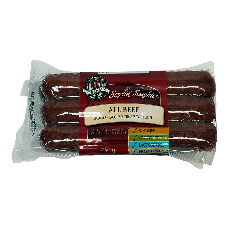 GrimmsSizzlingSmokiesBeef [450g]