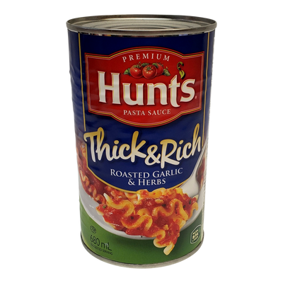 HuntThickPastaSauceGarlicHerb [680ml]