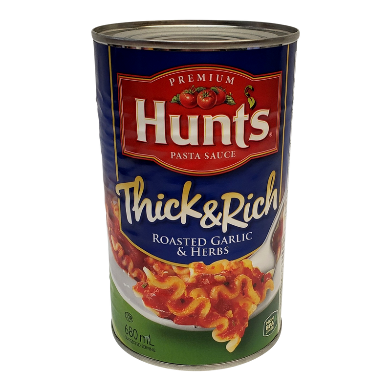 HuntThickPastaSauceGarlicHerb [680ml]