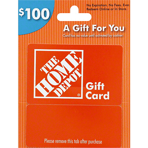 Home Depot Card $100