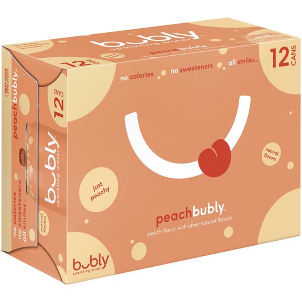 Bubly Sparkling Water Peach [355ml]