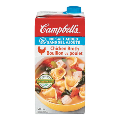Campbells Chicken Broth No Salt RTS [900ml]