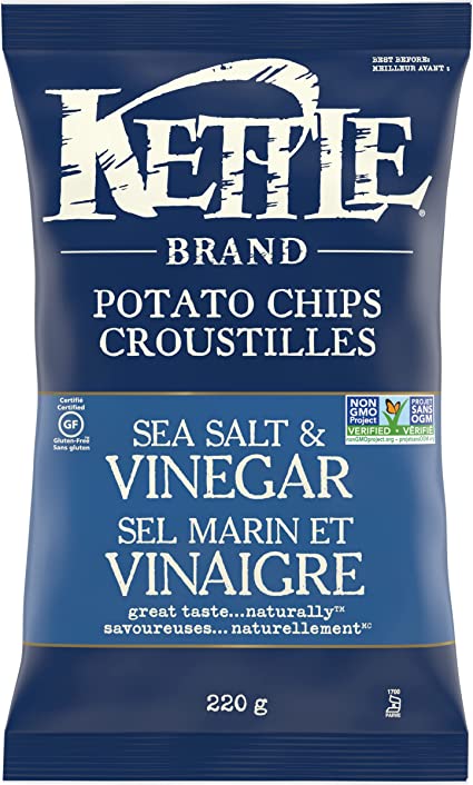 Kettle Chips Sea Salt & Vinega [198g]