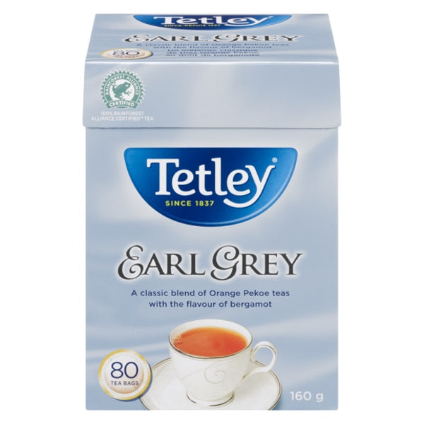 Tetley Earl Grey Tea Bags [80pk]