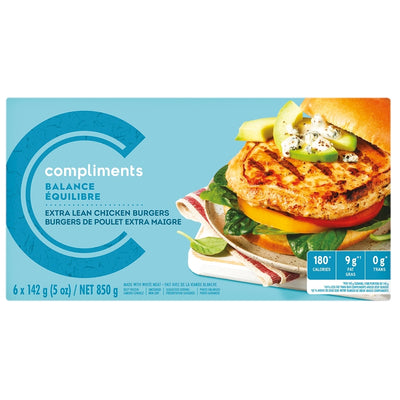 Compliments Extra Lean Chicken Burgers [852g]