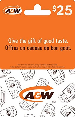 A&W Card $25