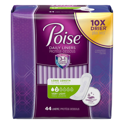 Poise Panty Liners Light [44pk]
