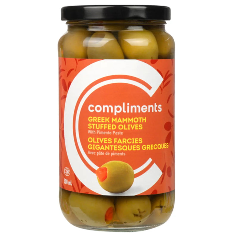 Compliments Mammoth Stuffed Olives [500ml]