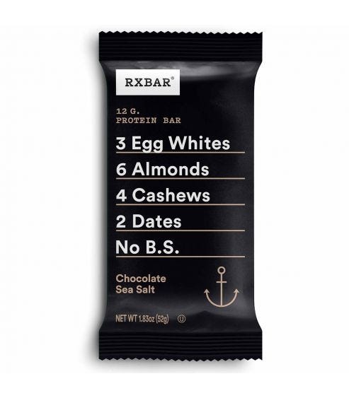Rx Bar Chocolate Sea Salt [52g]