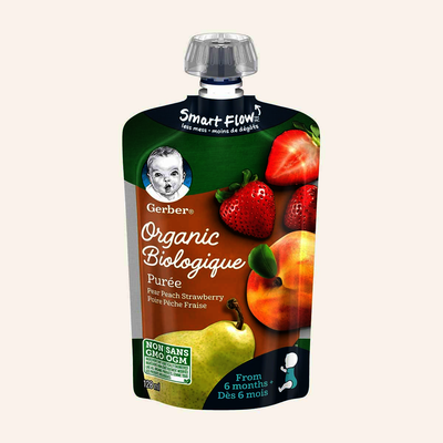 GerberPureePearPchStrawbry [128ml]