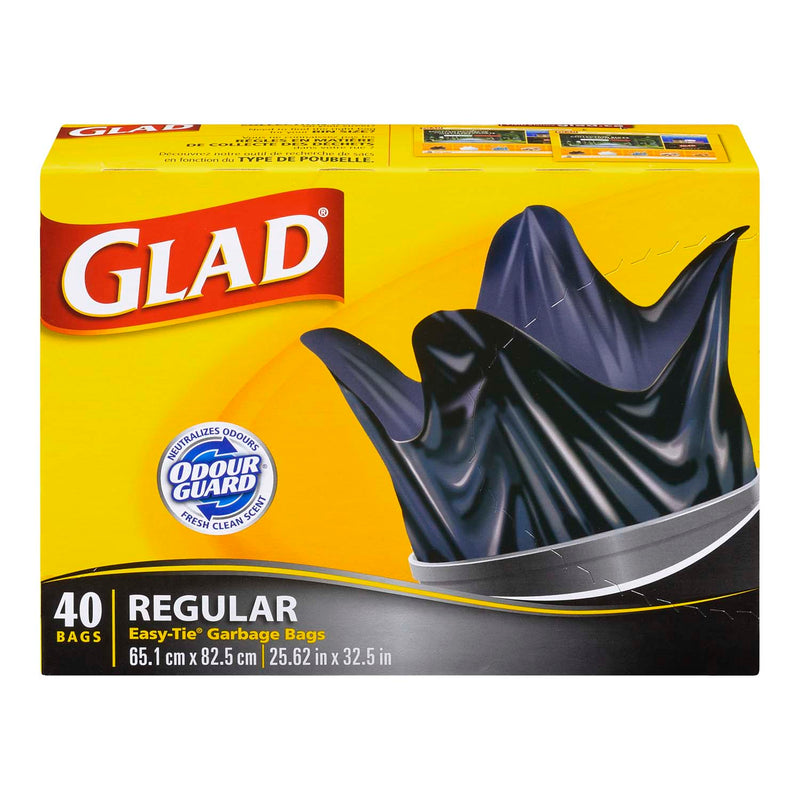 Glad Garbage Bags Easy Tie [40pk]