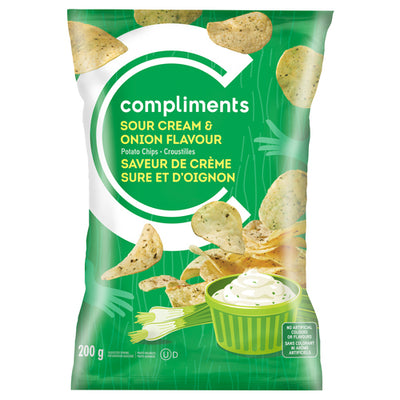 Compliments Chips Sour Cream & Onion [200g]