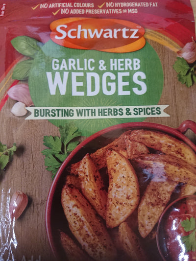 Schwartz Garlic & Herb Wedges, 38g