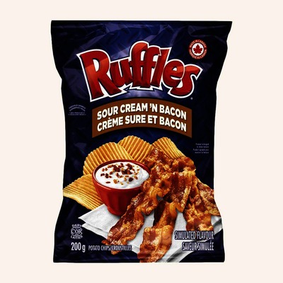 Ruffles Chips Sour Cream Bacon [200g]