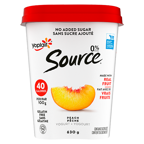 Yoplait Source Yogurt Peach [630g]
