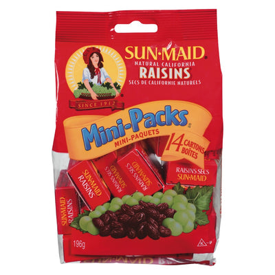 SunMaid Raisins Mini Packs [196g]
