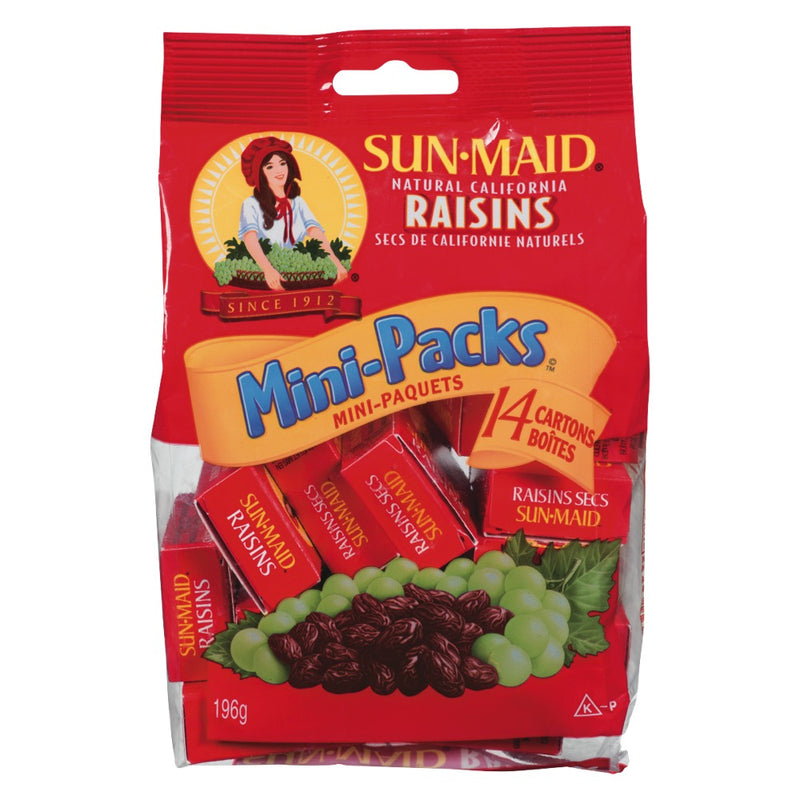 SunMaid Raisins Mini Packs [196g]