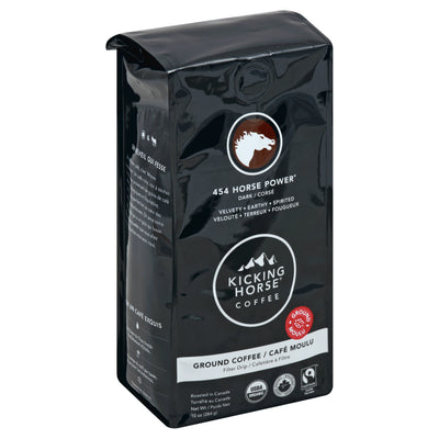Kicking Horse Coffee 454 Horse Power Dark Ground Coffee, 284 g