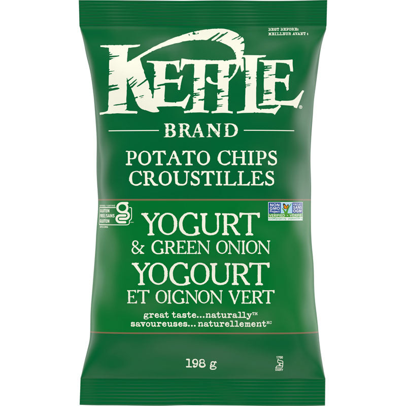 Kettle Chips Yogurt & Green Onion [198g]