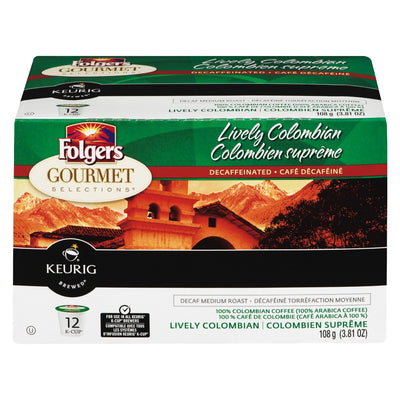 Folgers De-Caff Coffee K-Cups [12pk]