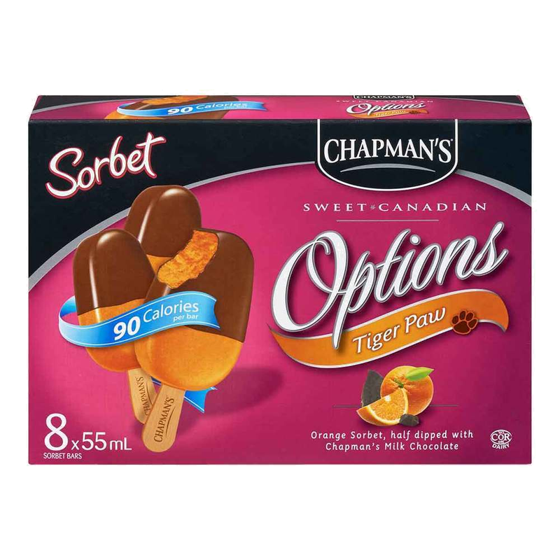 Chapman's Bars Tiger Paw Sorbet [8pk]