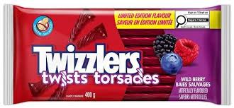 Twizzlers Twists, Wildberry 400gr
