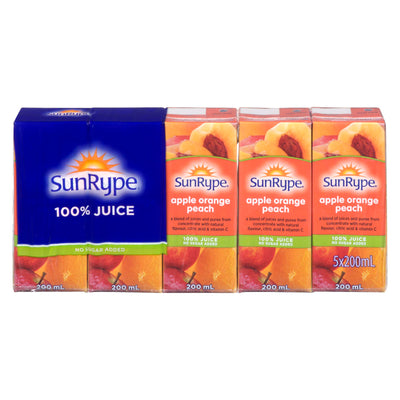 Sun-Rype Juice Apple Orange Peach [5pk]