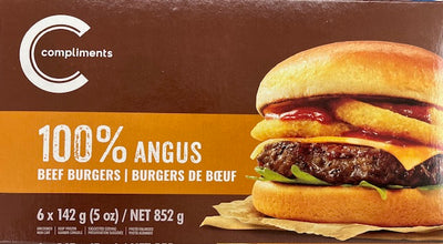 Compliments Beef Burgers Angus 852g