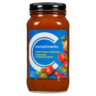 Compliments Sweet Basil Marinara Sauce [650ml]