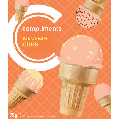 Compliments Ice Cream Cups [18pk]