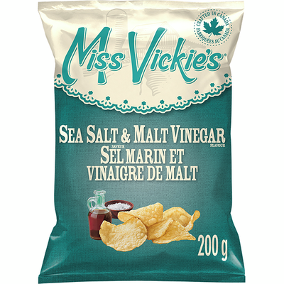 Miss Vickies Sea Salt & Malt Vinegar Chips [200g]