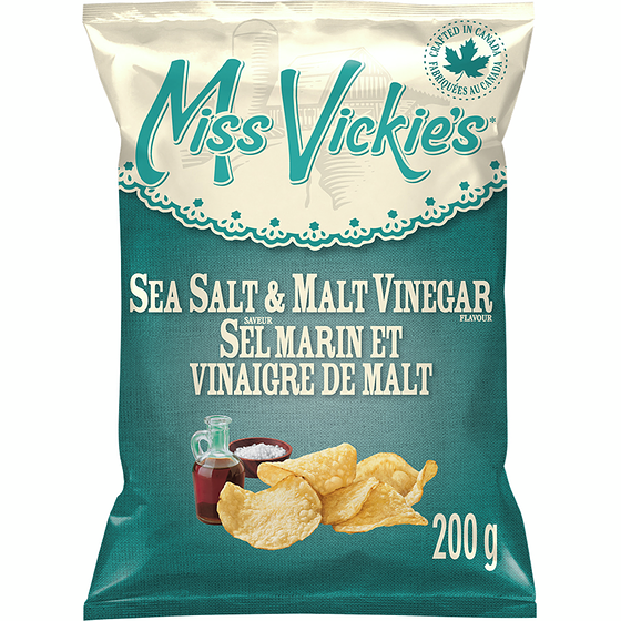 Miss Vickies Sea Salt & Malt Vinegar Chips [200g]