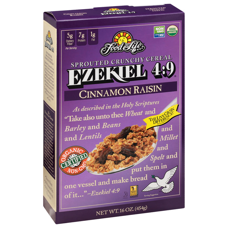 Ezekiel 4:9 Cinnamon Raisin Cereal 454g