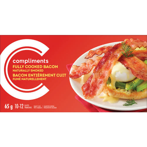 Compliments Fully Cooked Bacon Sliced [65g]