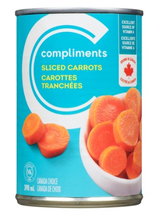 Compliments Sliced Carrots [398ml]