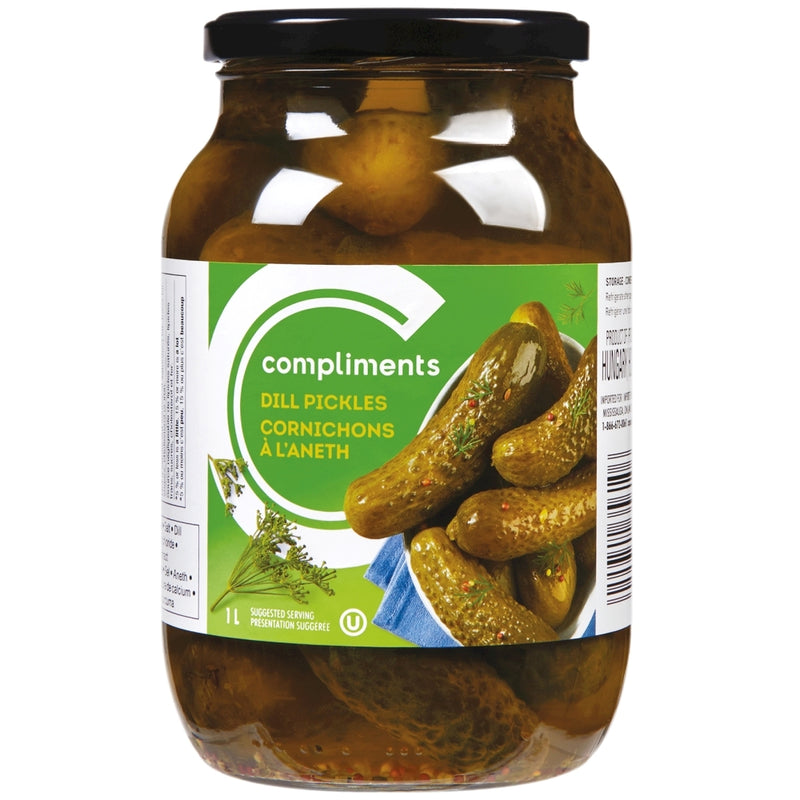 Compliments Plain Dill Pickles [1l]