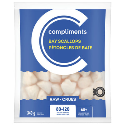 Compliments Scallops Bay 80/120 Raw