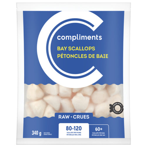 Compliments Scallops Bay 80/120 Raw