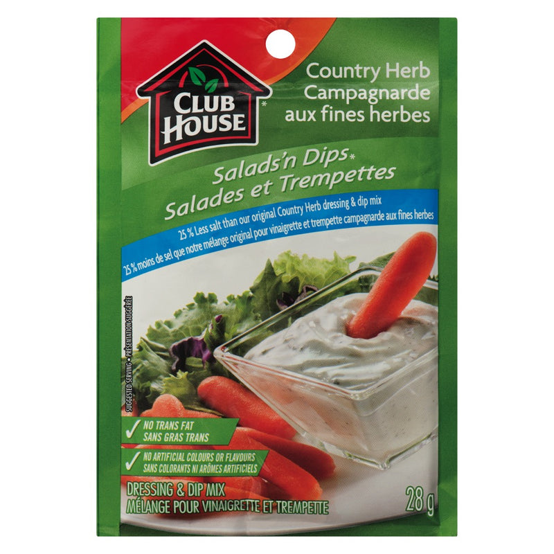 ClubHouseSaladDipCntryHerb [28g]